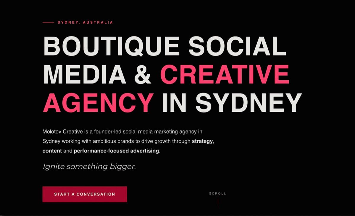 MCreative website